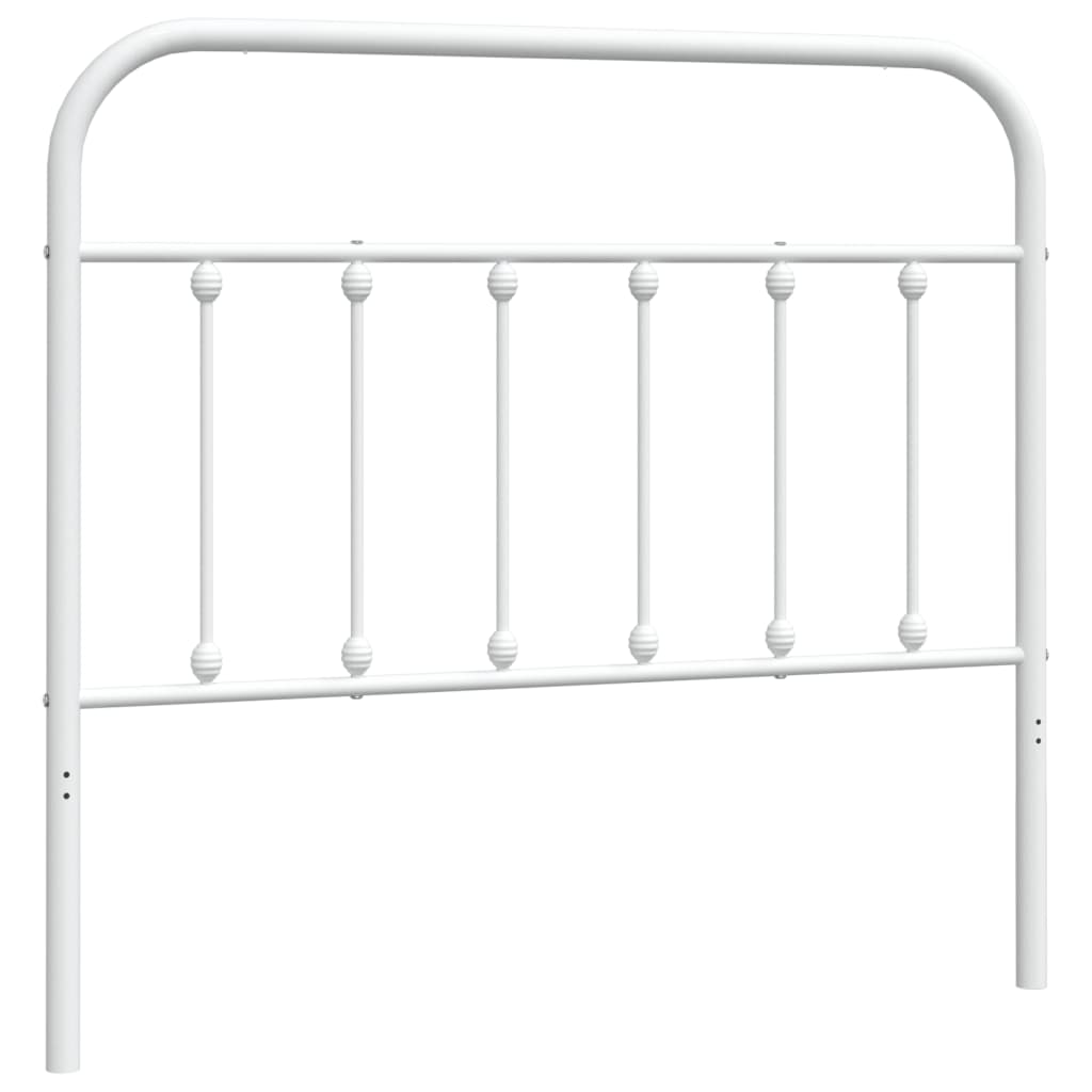 Ersatz-Kopfteil Metall Weiß 107 cm