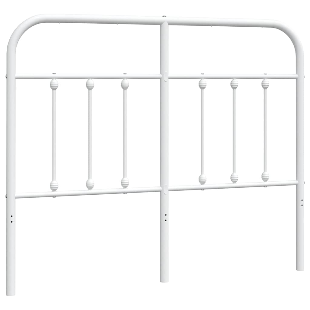 Ersatz-Kopfteil Metall Weiß 120 cm