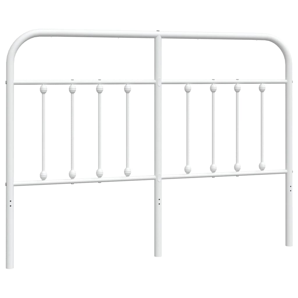 Ersatz-Kopfteil Metall Weiß 135 cm
