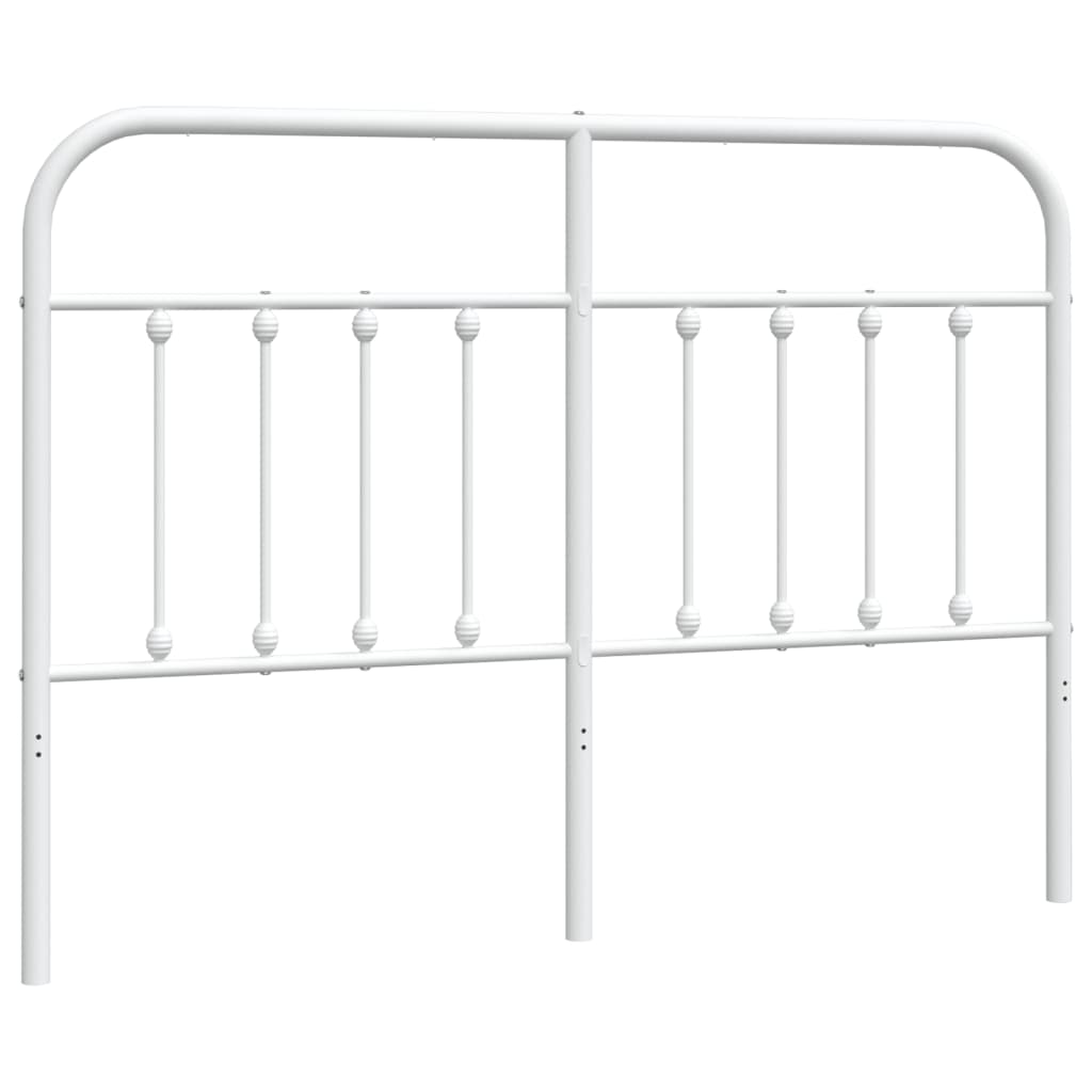 Ersatz-Kopfteil Metall Weiß 140 cm