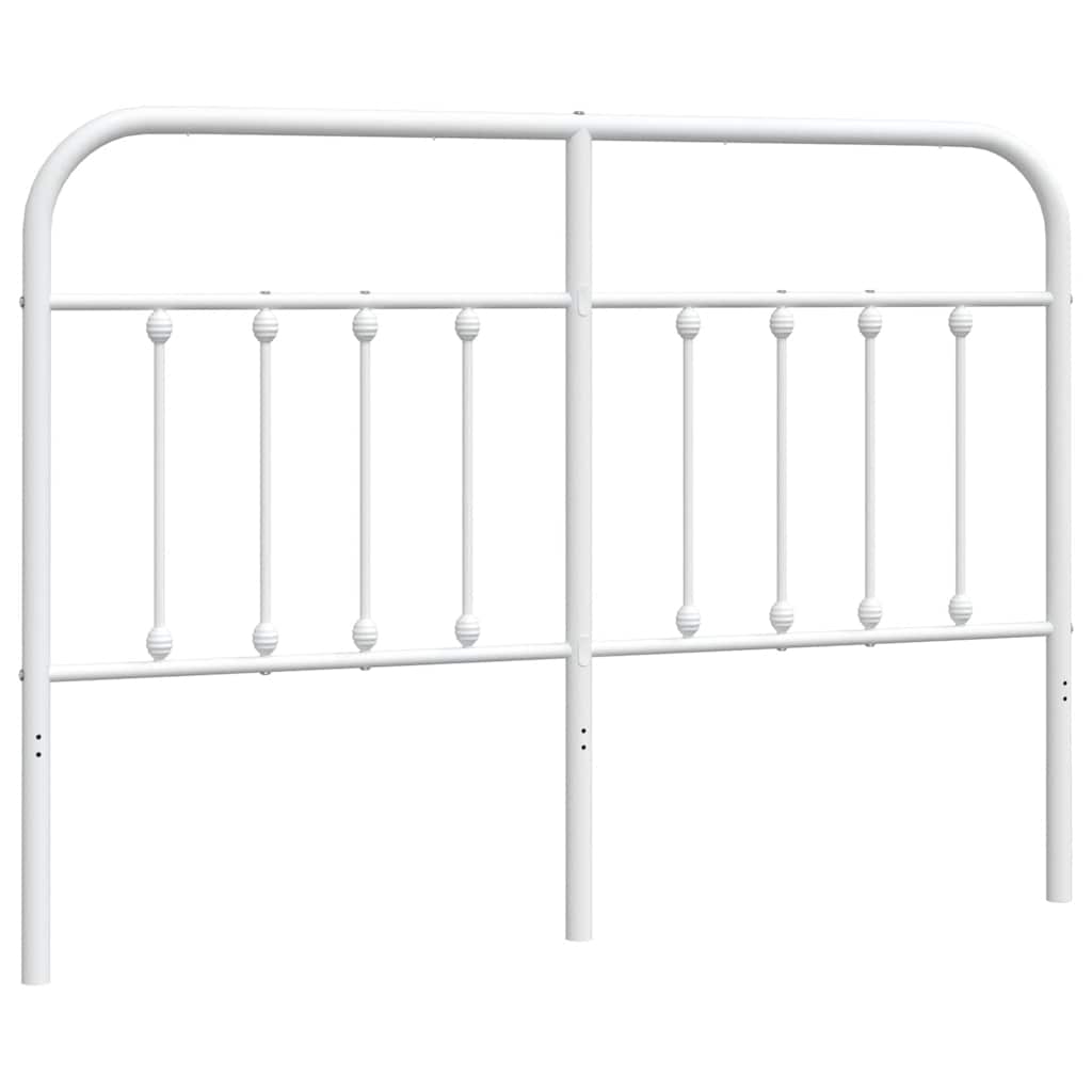 Ersatz-Kopfteil Metall Weiß 150 cm