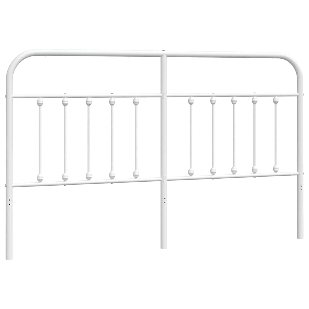 Ersatz-Kopfteil Metall Weiß 180 cm