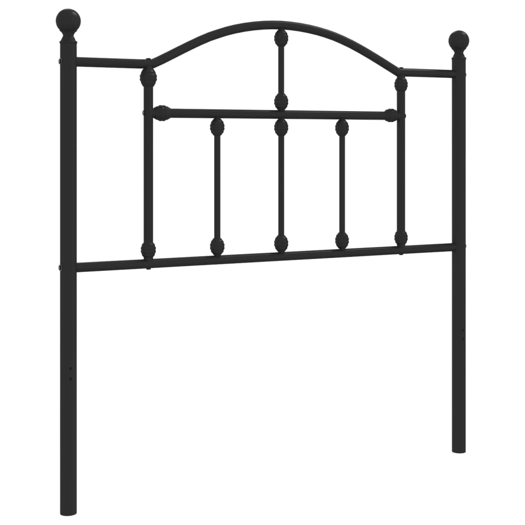 Ersatz-Kopfteil Metall Schwarz 90 cm