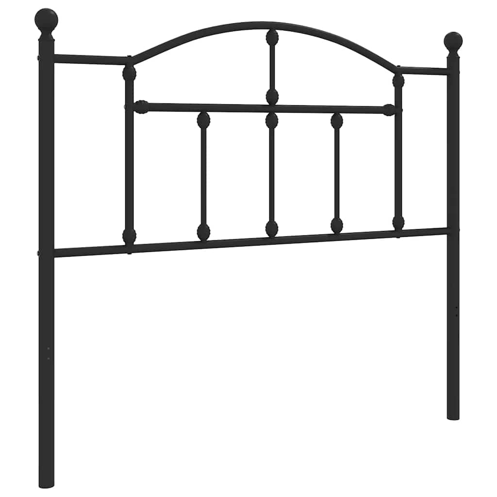 Ersatz-Kopfteil Metall Schwarz 100 cm