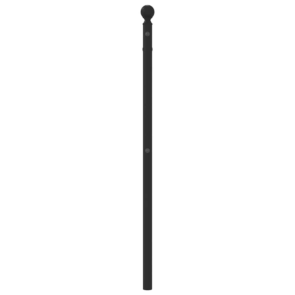 Ersatz-Kopfteil Metall Schwarz 100 cm