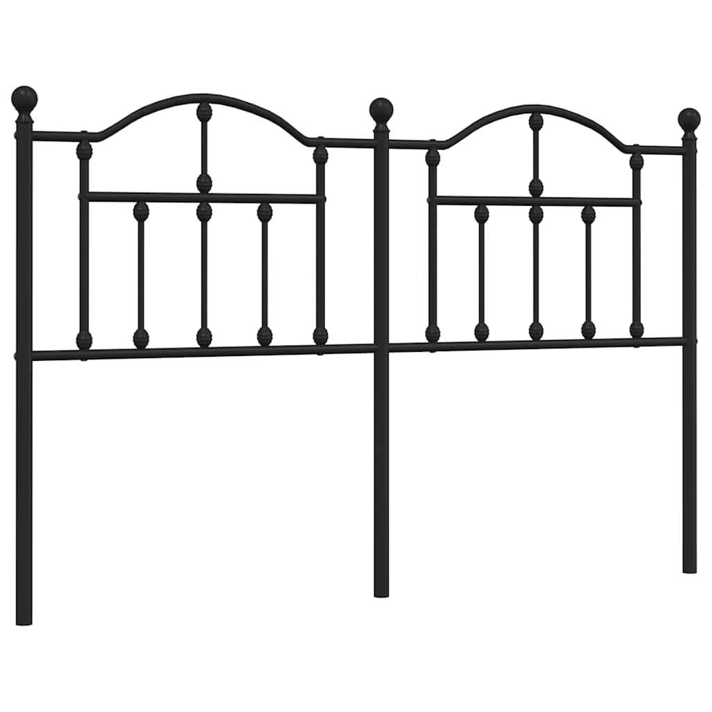 Ersatz-Kopfteil Metall Schwarz 150 cm