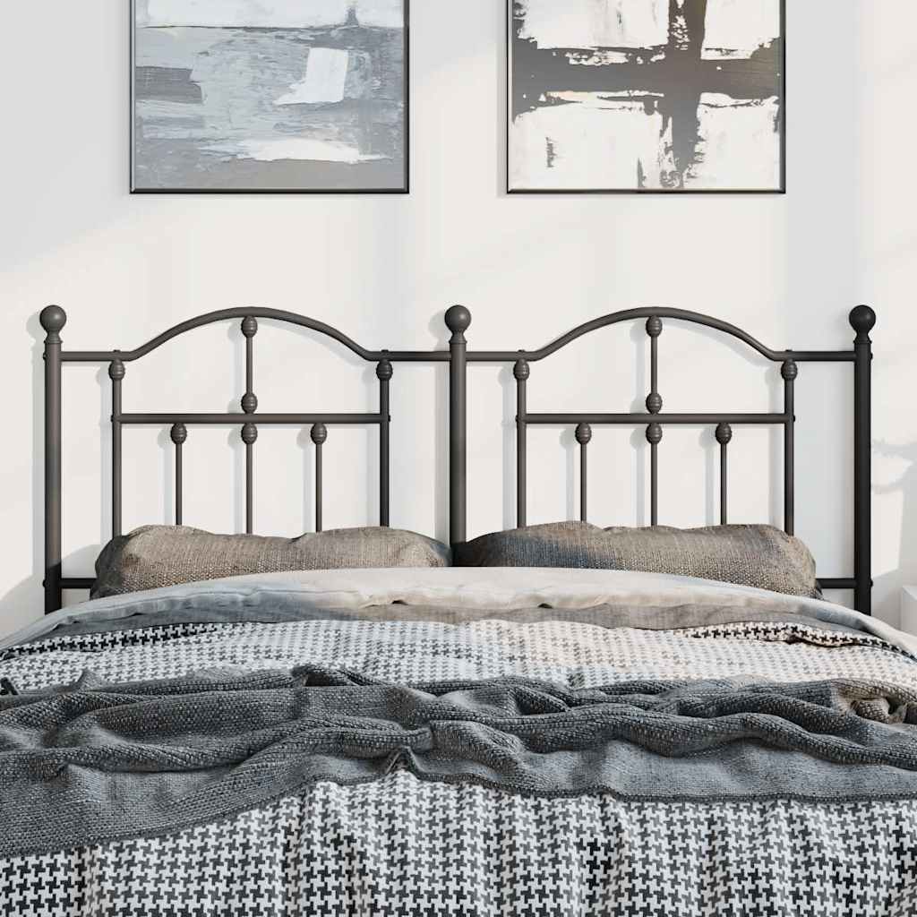 Ersatz-Kopfteil Metall Schwarz 150 cm