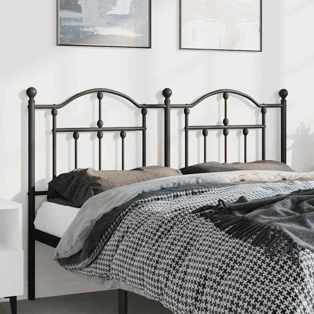 Ersatz-Kopfteil Metall Schwarz 150 cm