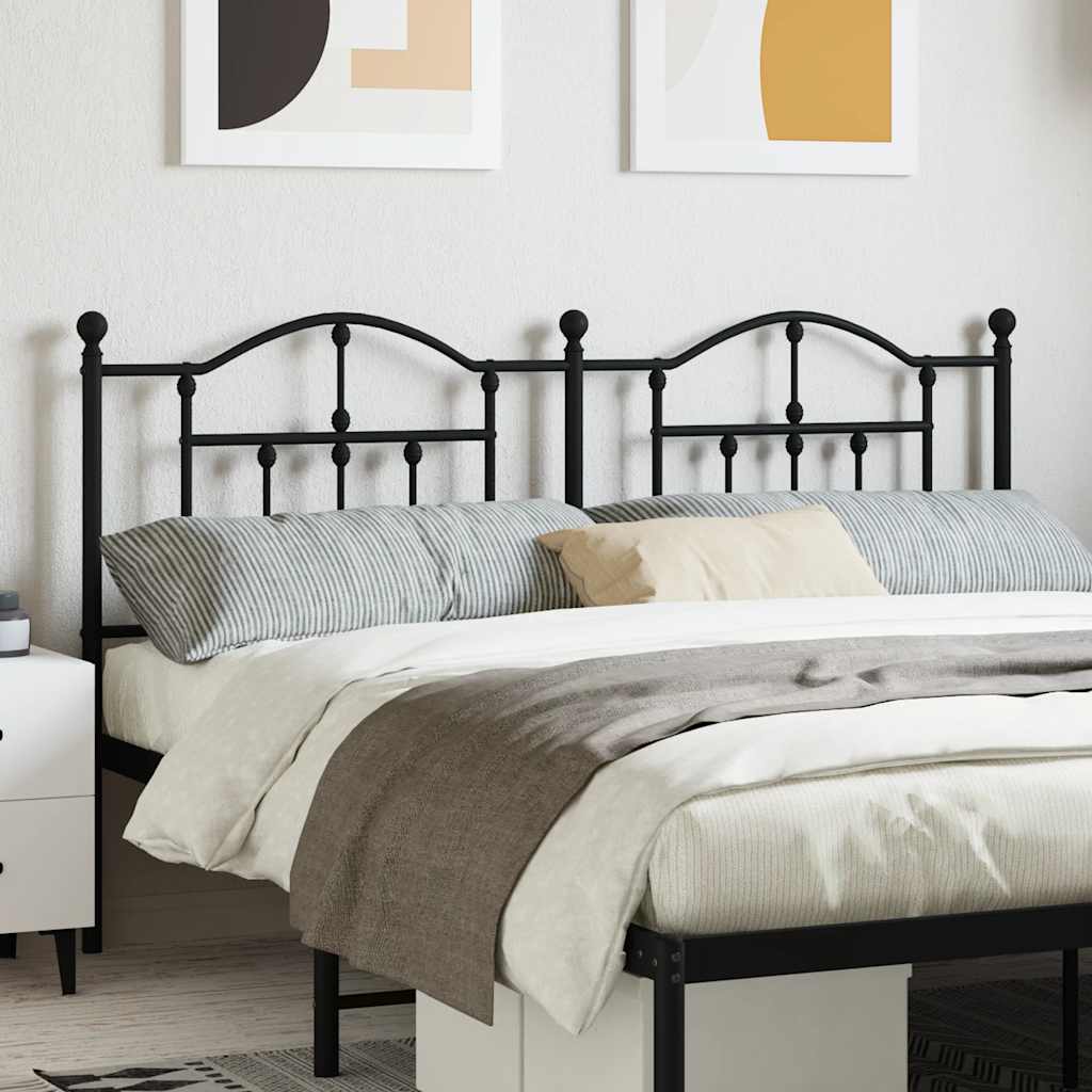 Ersatz-Kopfteil Metall Schwarz 160 cm