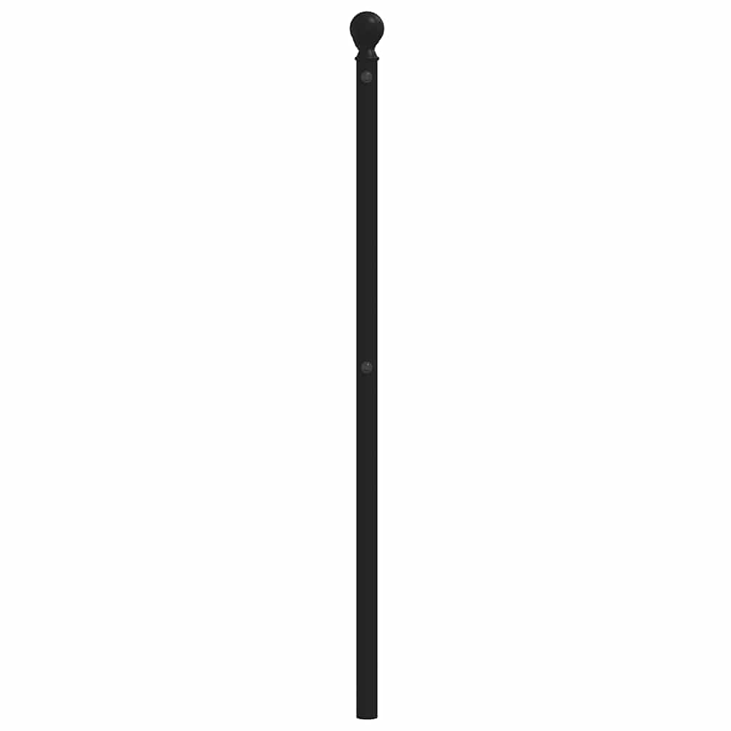 Ersatz-Kopfteil Metall Schwarz 193 cm