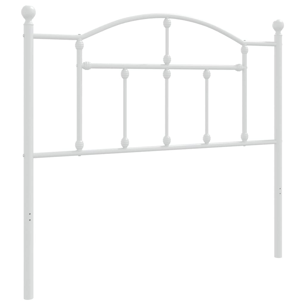 Ersatz-Kopfteil Metall Weiß 100 cm