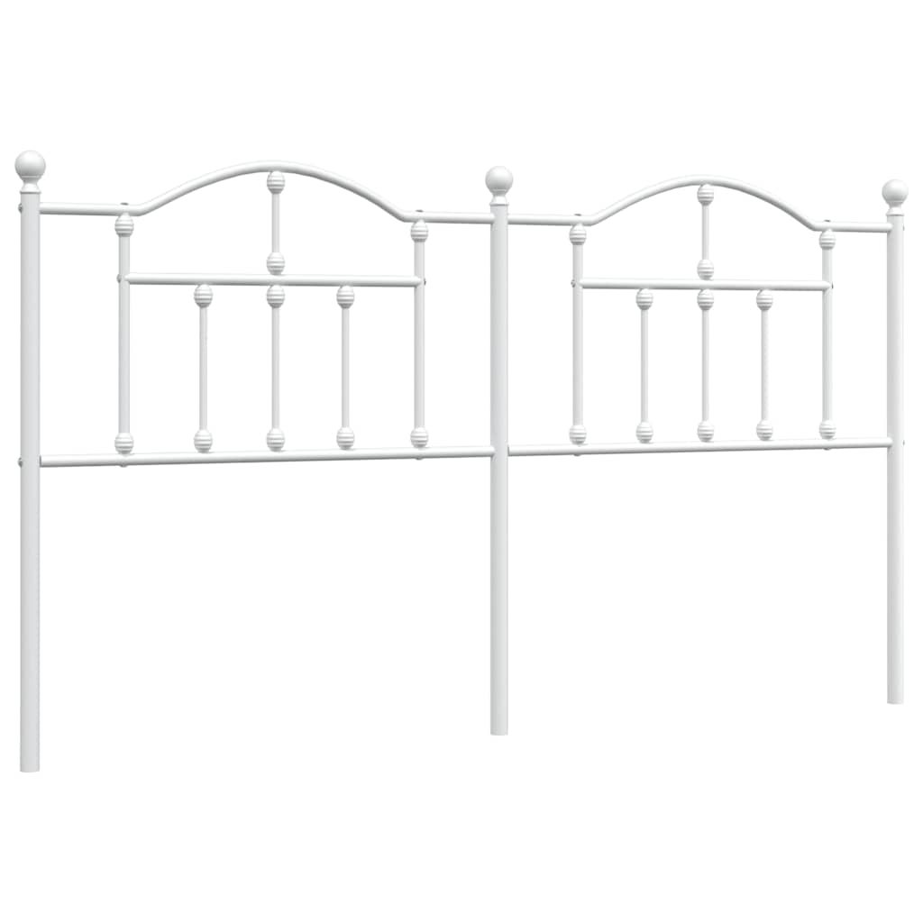 Ersatz-Kopfteil Metall Weiß 180 cm