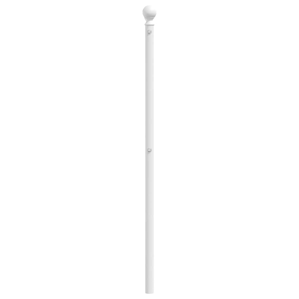 Ersatz-Kopfteil Metall Weiß 180 cm