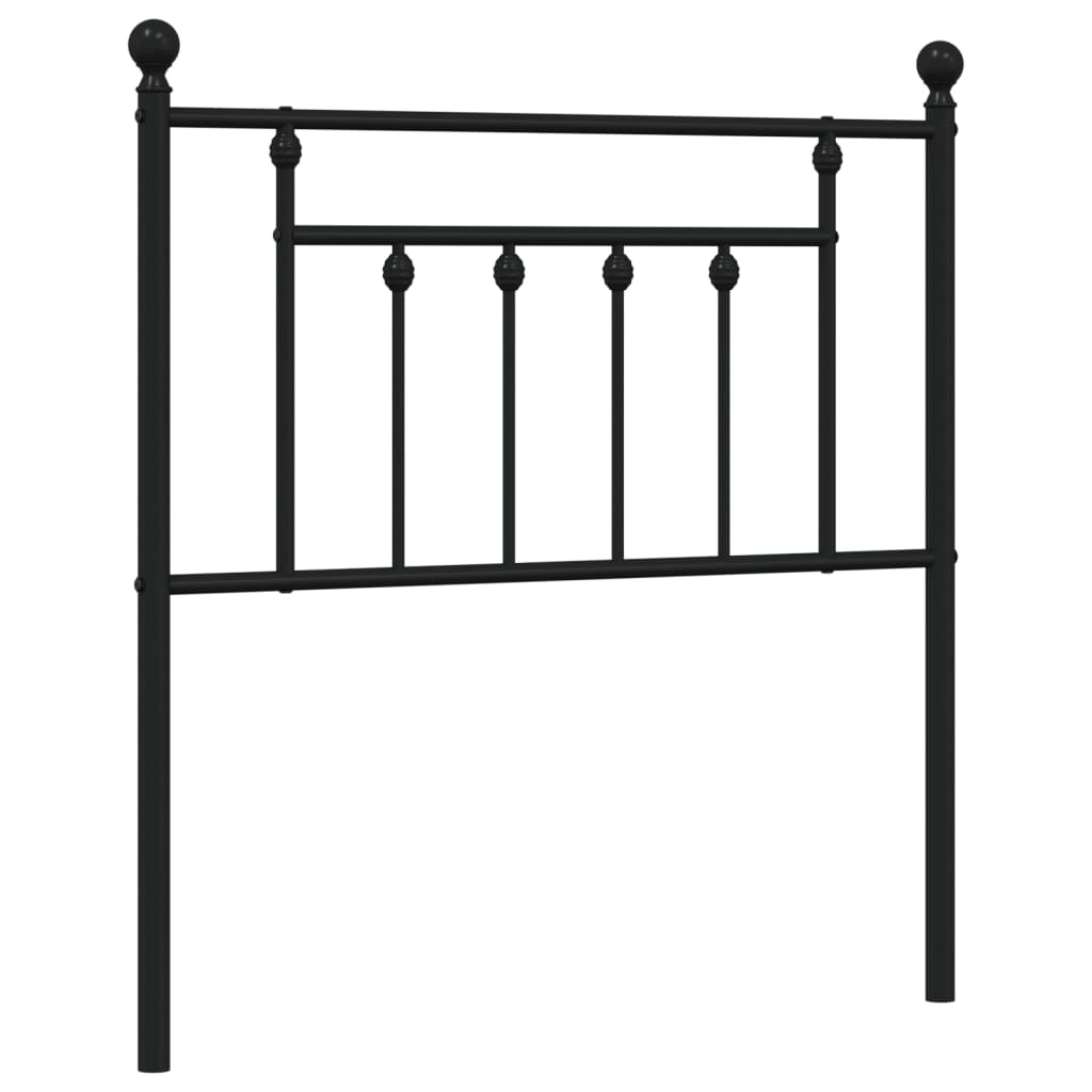 Ersatz-Kopfteil Metall Schwarz 80 cm