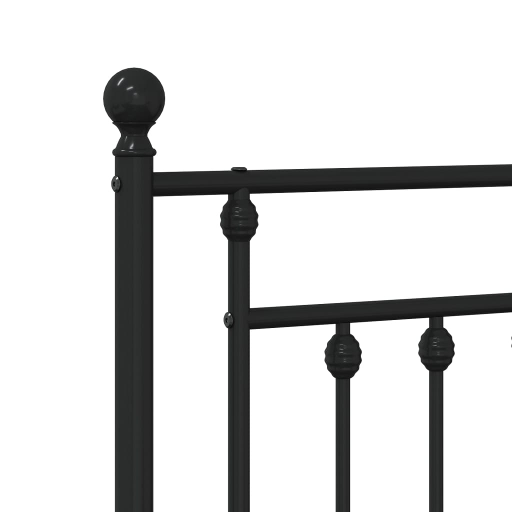Ersatz-Kopfteil Metall Schwarz 80 cm
