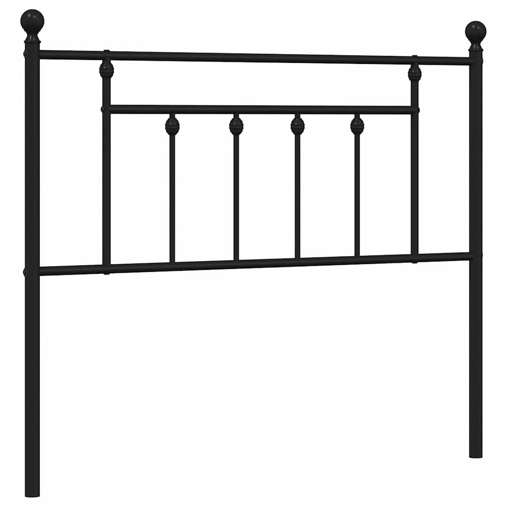 Ersatz-Kopfteil Metall Schwarz 100 cm