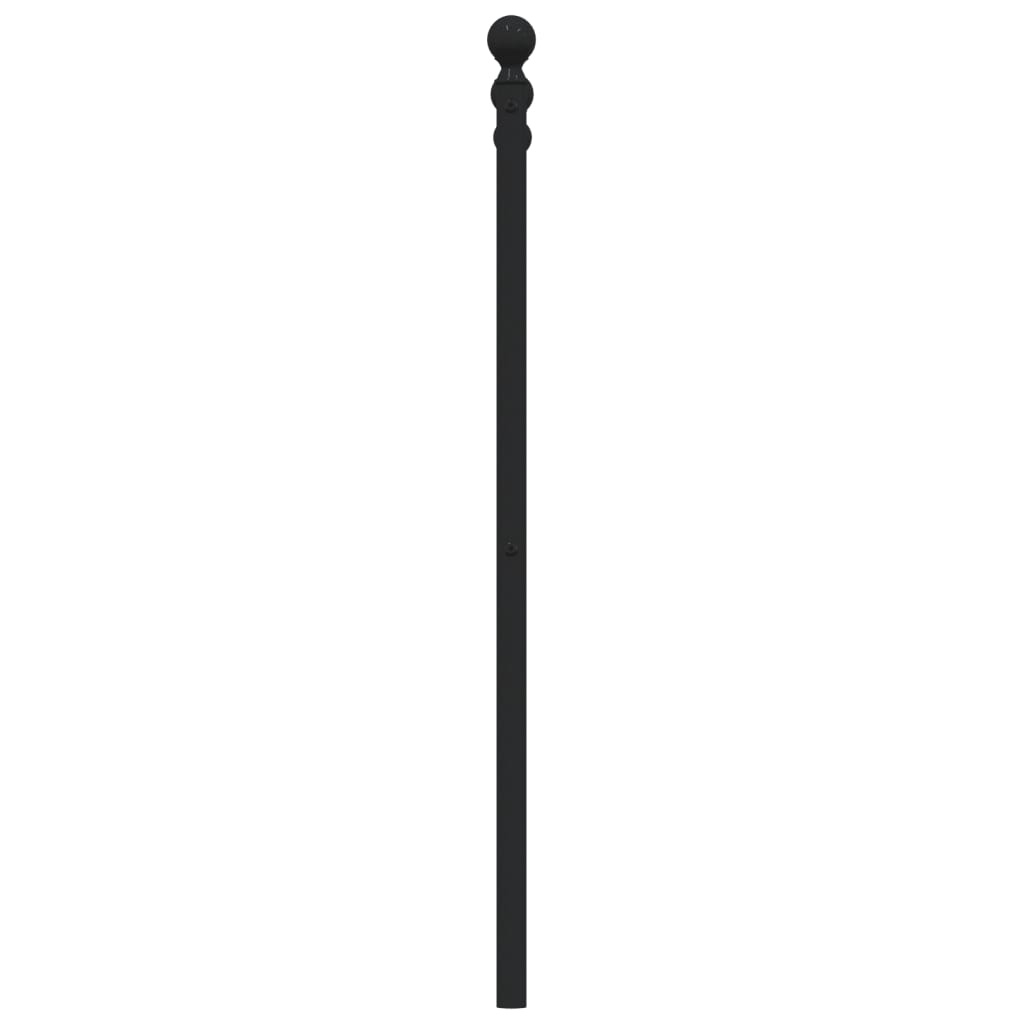 Ersatz-Kopfteil Metall Schwarz 120 cm
