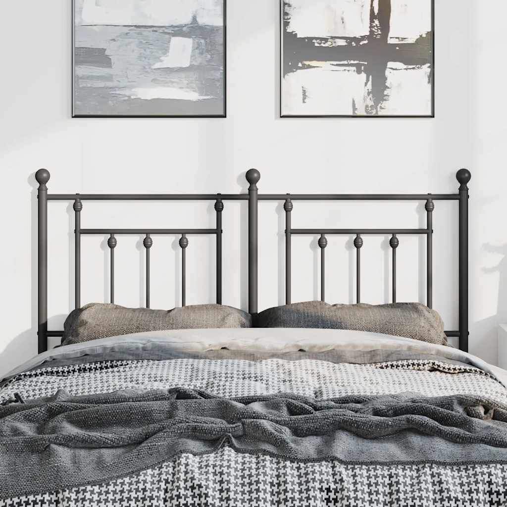 Ersatz-Kopfteil Metall Schwarz 135 cm