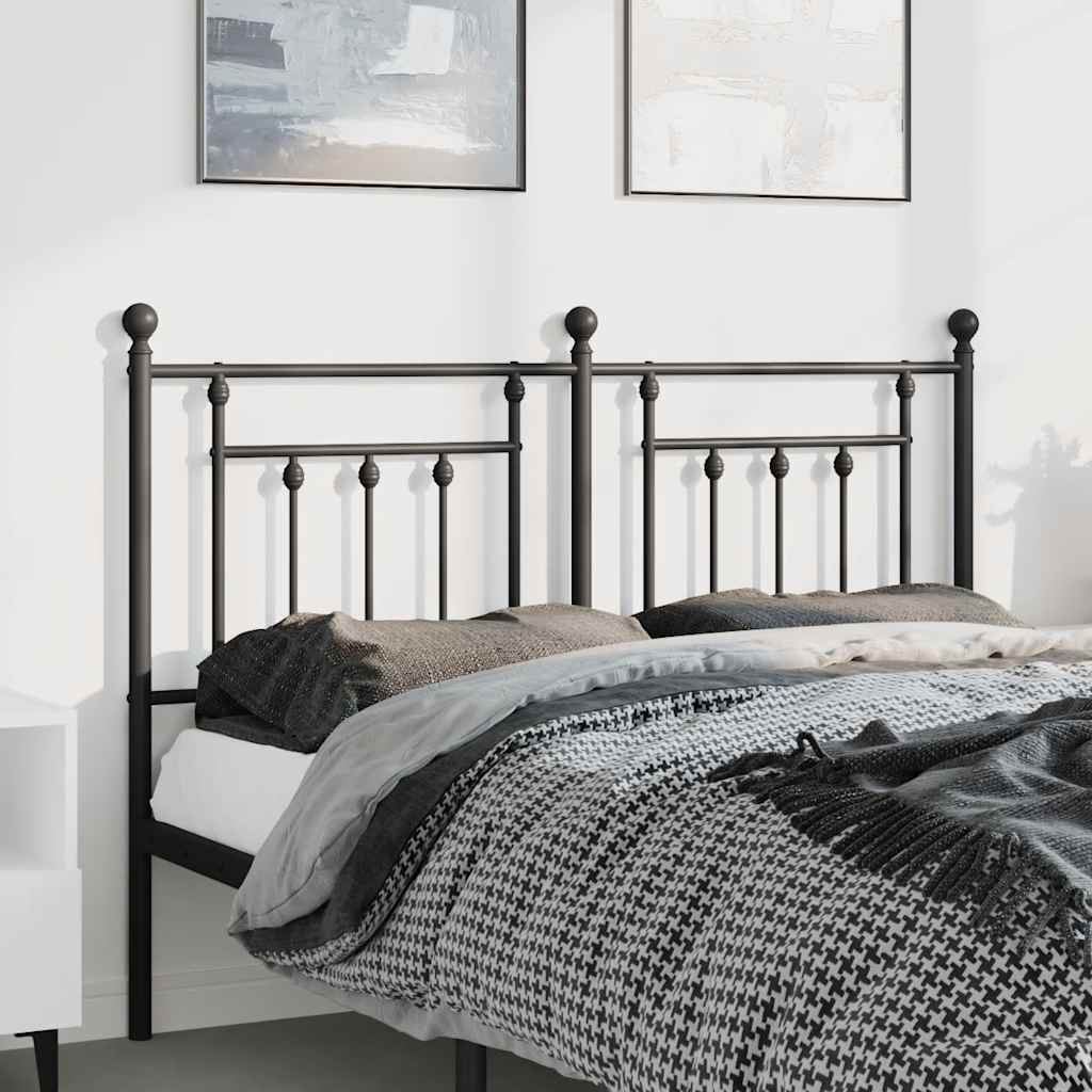 Ersatz-Kopfteil Metall Schwarz 135 cm