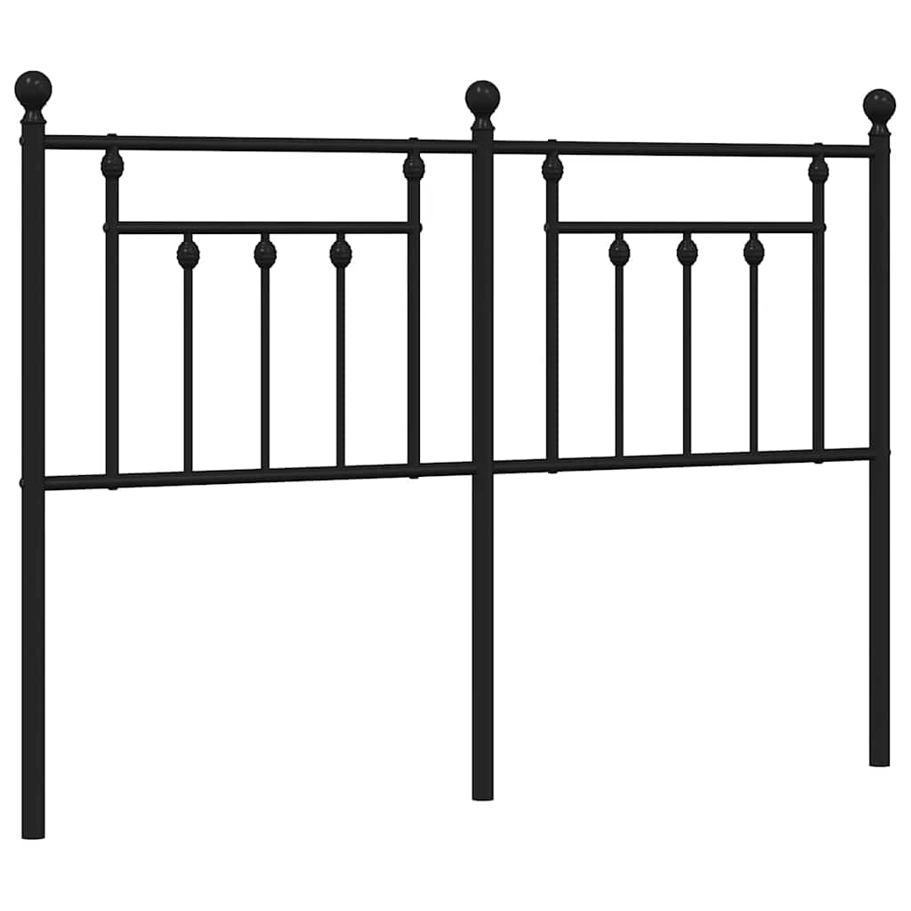 Ersatz-Kopfteil Metall Schwarz 150 cm