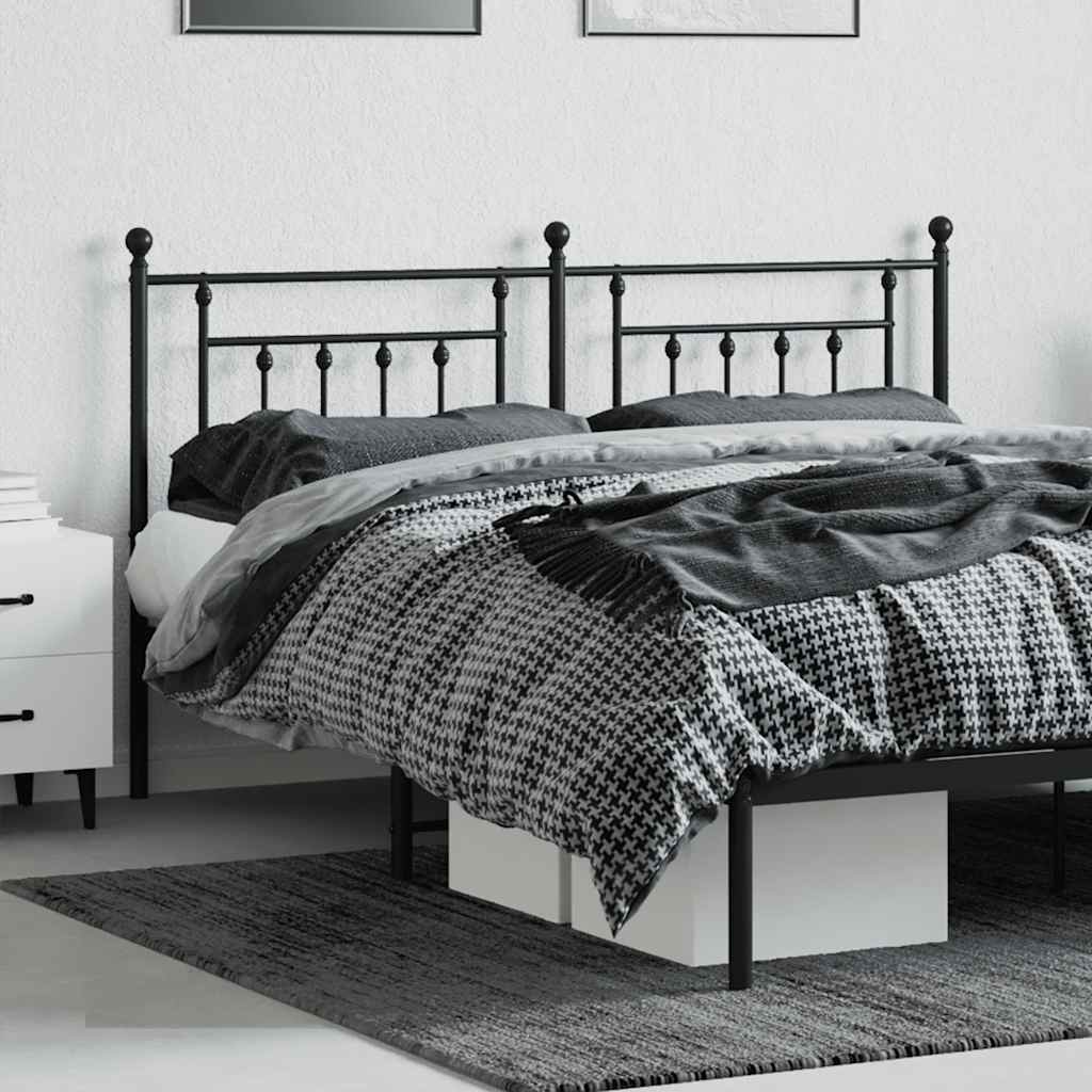Ersatz-Kopfteil Metall Schwarz 160 cm