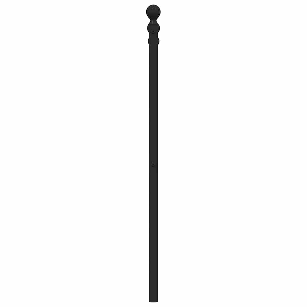 Ersatz-Kopfteil Metall Schwarz 160 cm