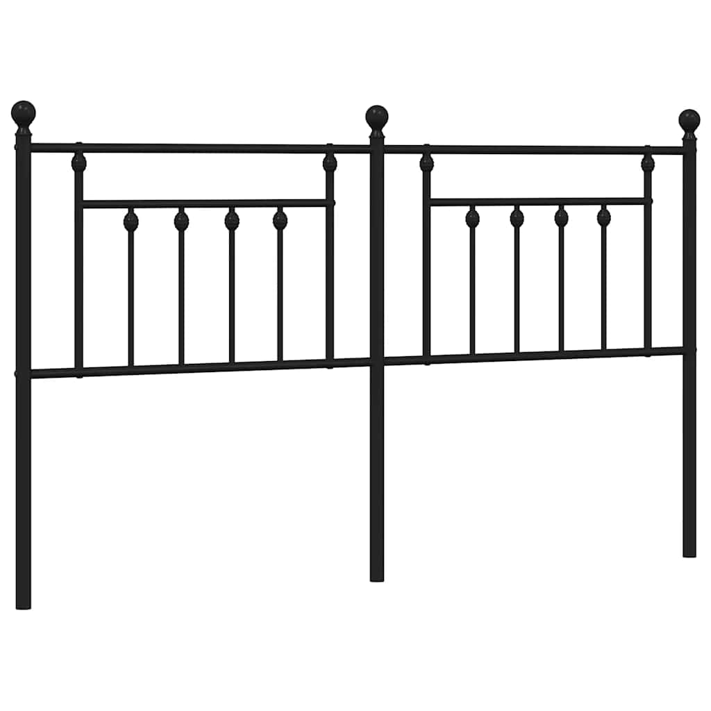 Ersatz-Kopfteil Metall Schwarz 180 cm