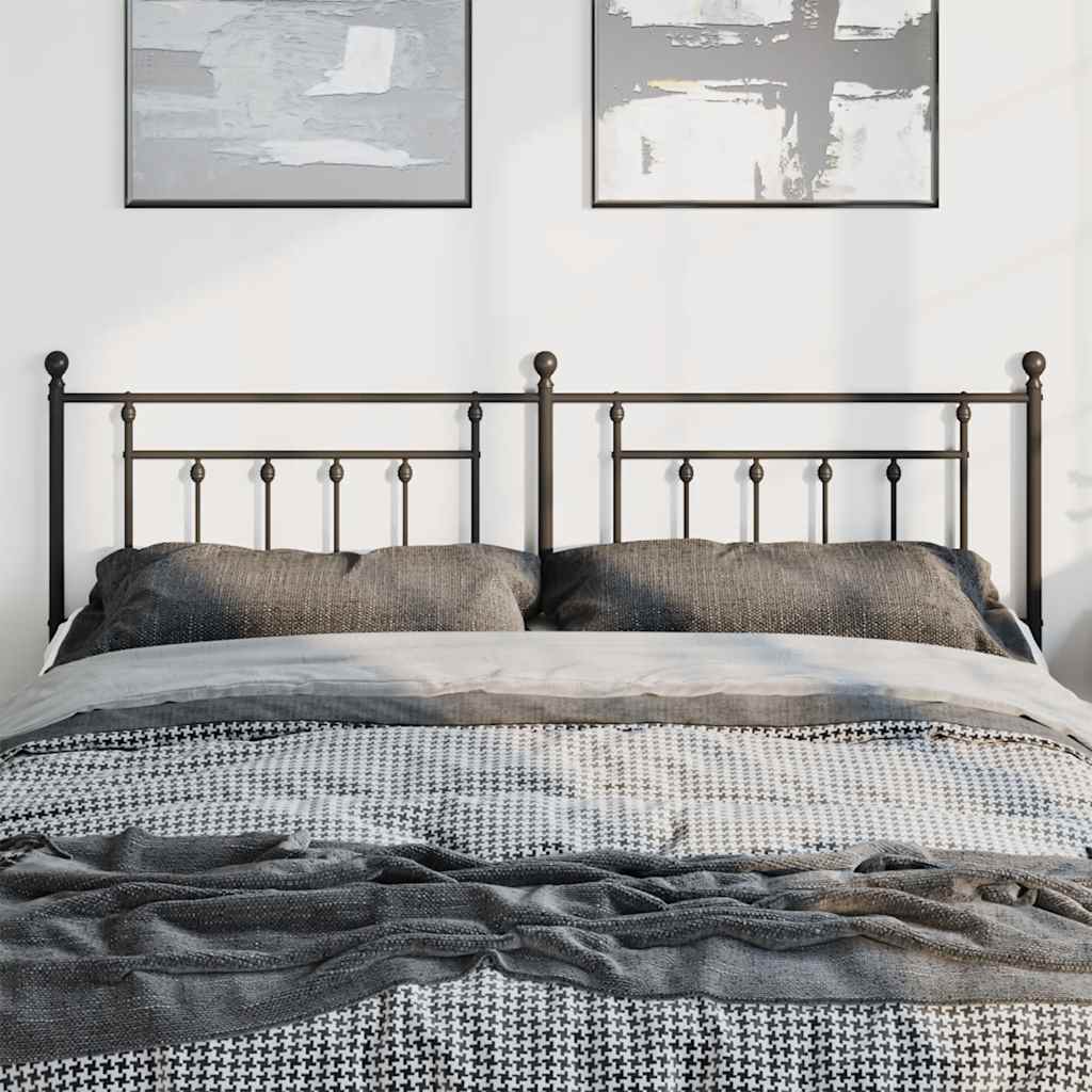 Ersatz-Kopfteil Metall Schwarz 180 cm