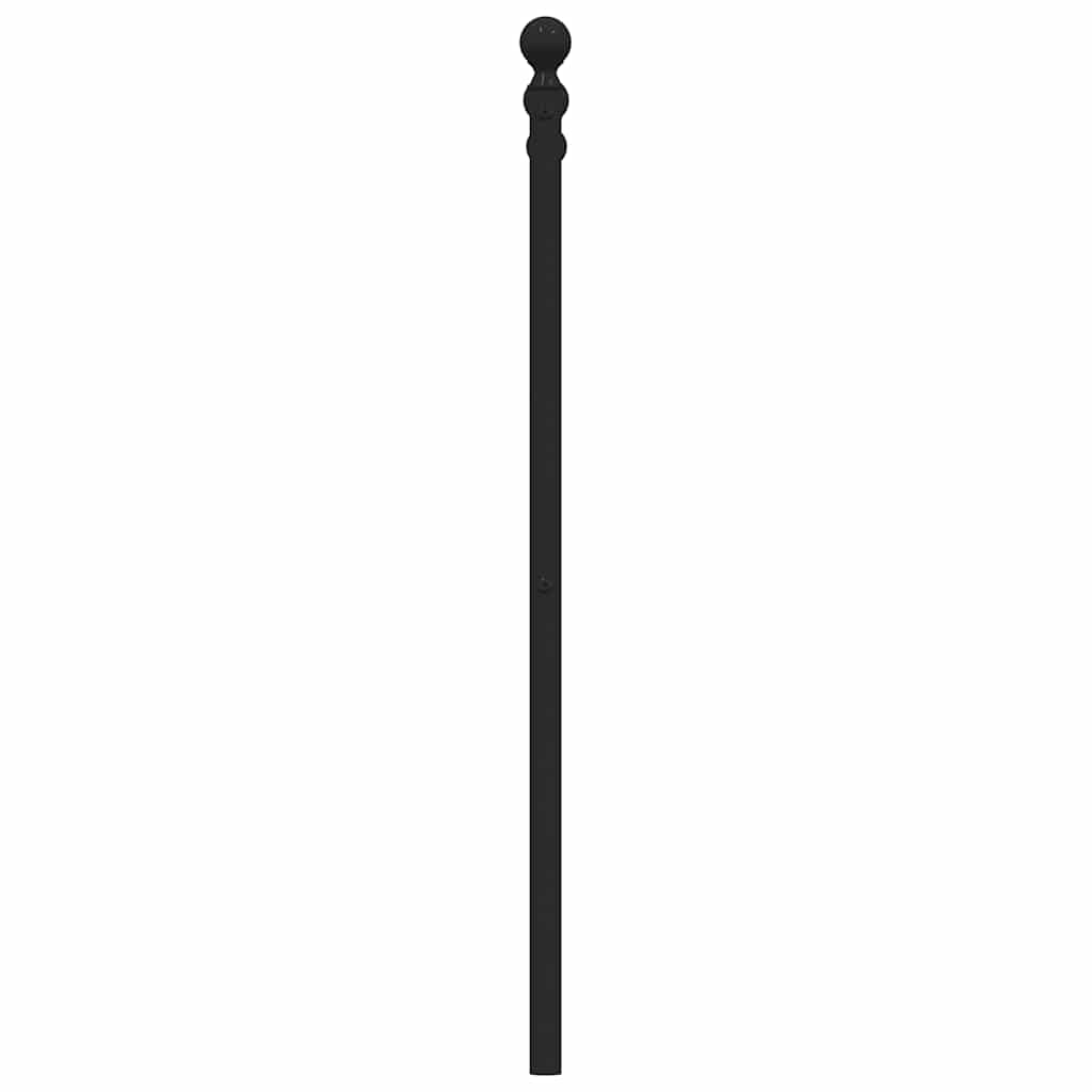 Ersatz-Kopfteil Metall Schwarz 180 cm