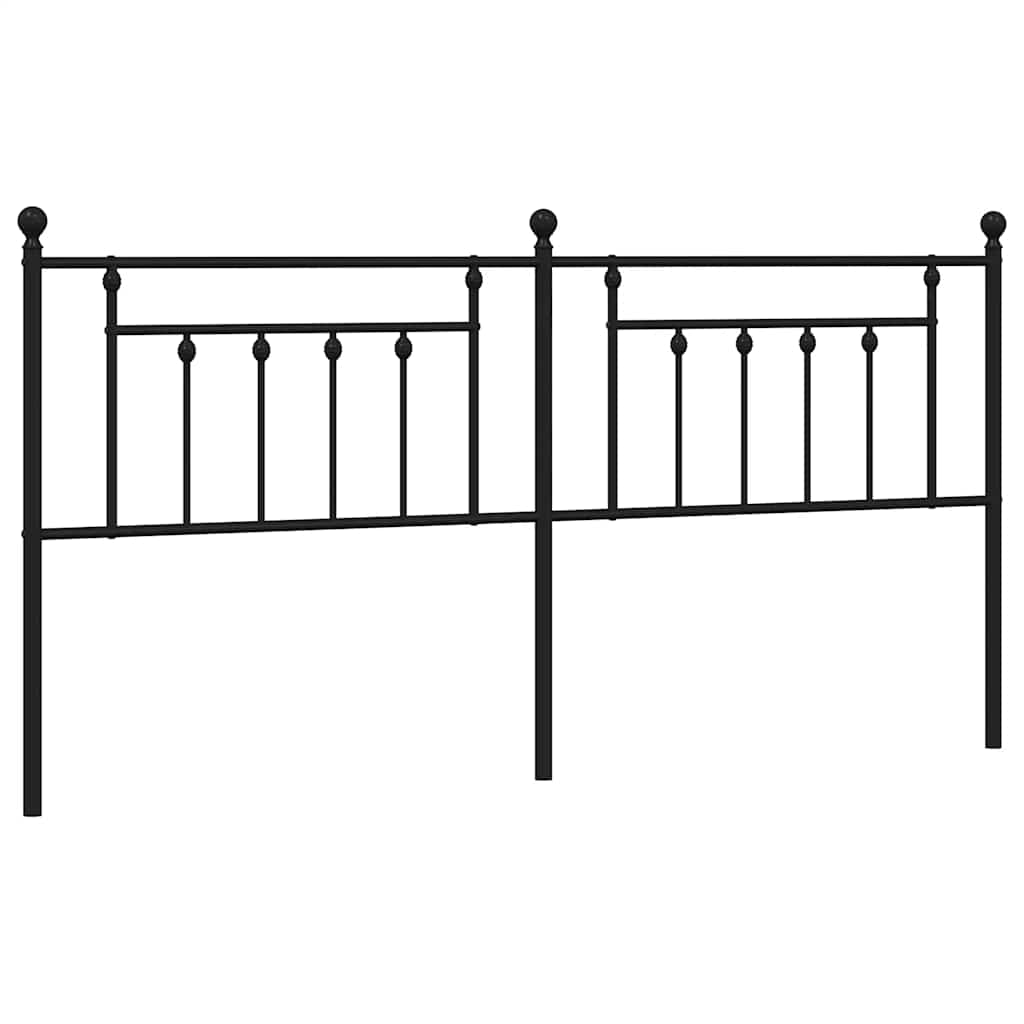 Ersatz-Kopfteil Metall Schwarz 193 cm