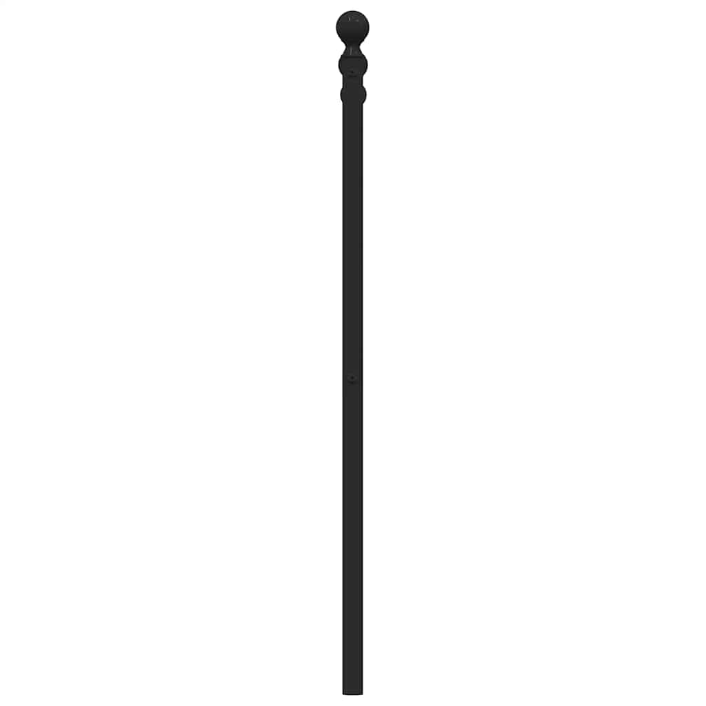 Ersatz-Kopfteil Metall Schwarz 200 cm