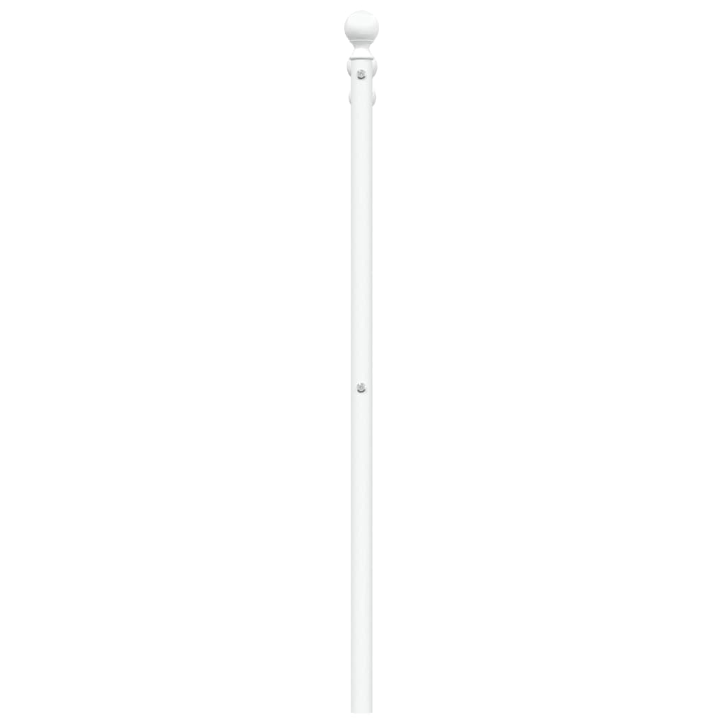 Ersatz-Kopfteil Metall Weiß 107 cm
