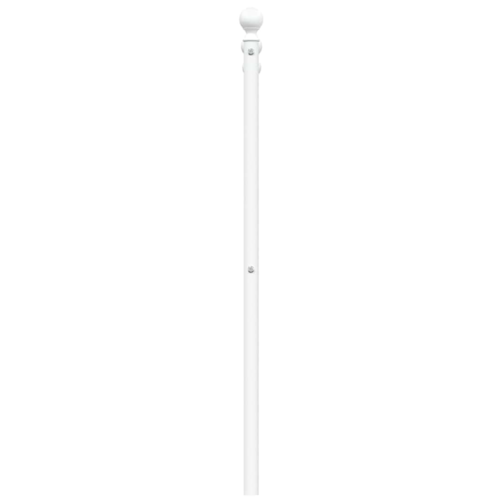 Ersatz-Kopfteil Metall Weiß 135 cm