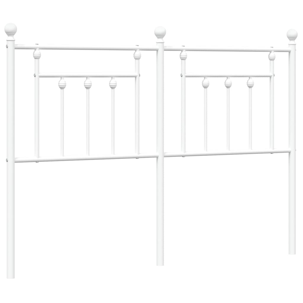 Ersatz-Kopfteil Metall Weiß 140 cm