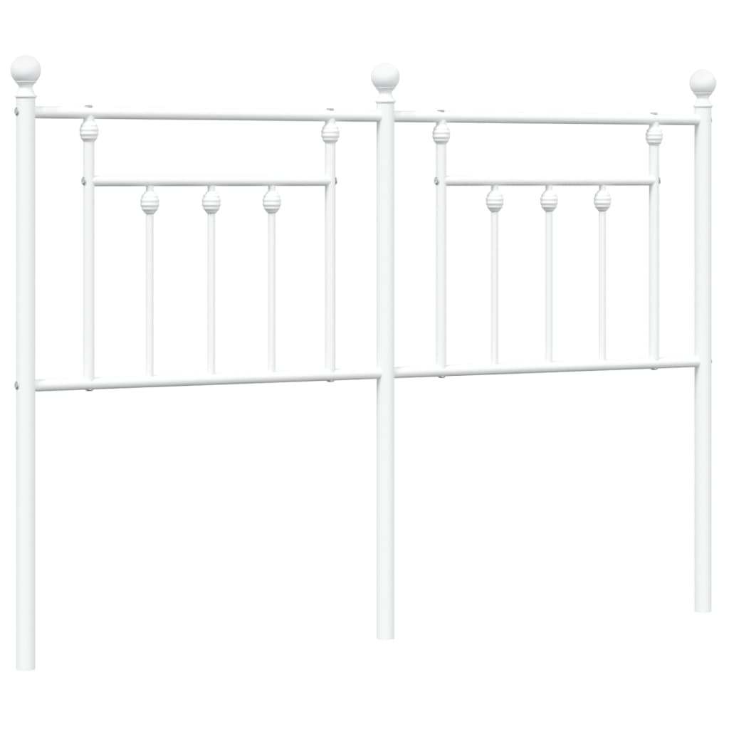 Ersatz-Kopfteil Metall Weiß 150 cm