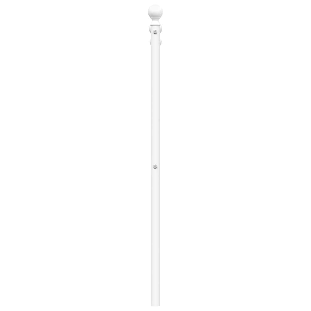 Ersatz-Kopfteil Metall Weiß 193 cm