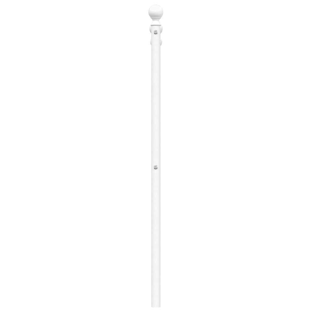 Ersatz-Kopfteil Metall Weiß 200 cm