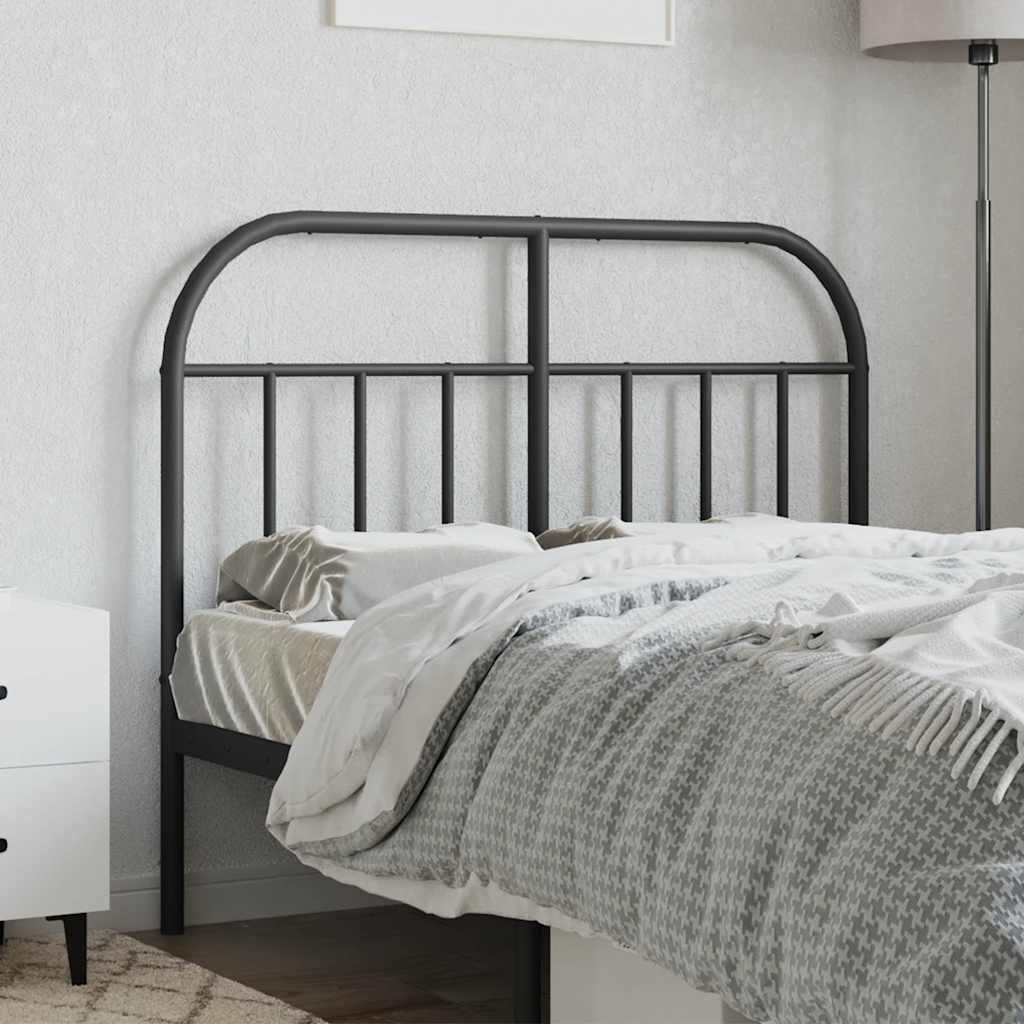 Ersatz-Kopfteil Metall Schwarz 120 cm