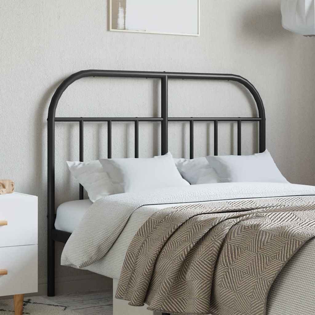 Ersatz-Kopfteil Metall Schwarz 120 cm