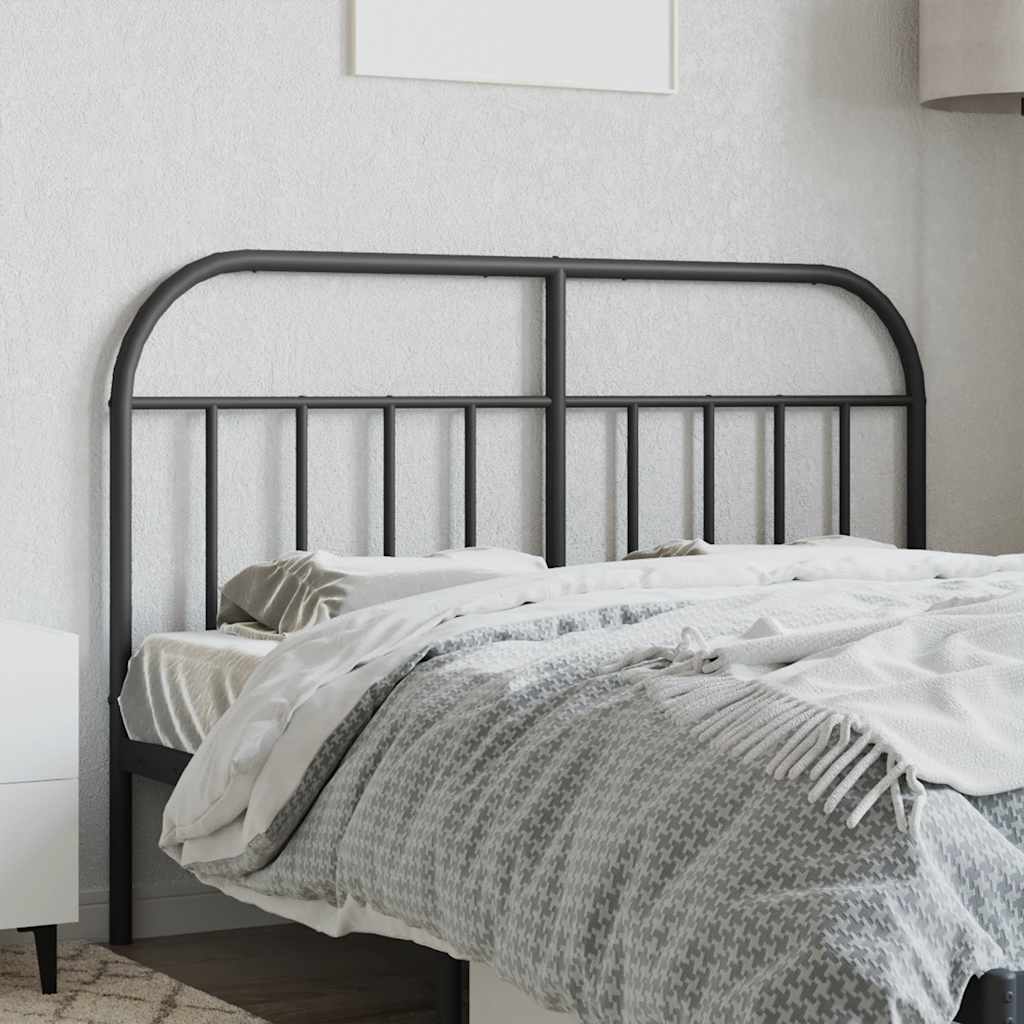 Ersatz-Kopfteil Metall Schwarz 140 cm