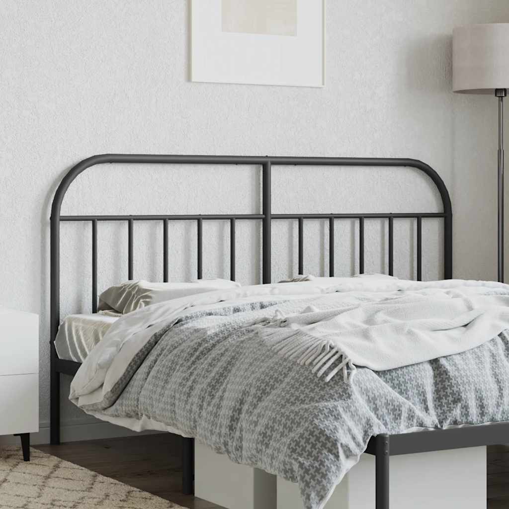 Ersatz-Kopfteil Metall Schwarz 160 cm