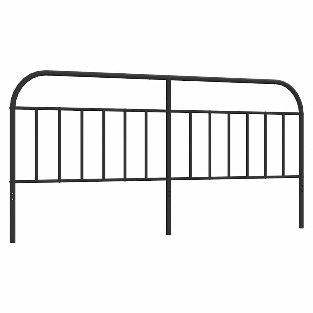 Ersatz-Kopfteil Metall Schwarz 193 cm