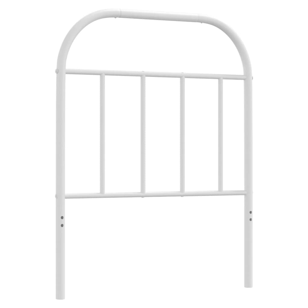 Ersatz-Kopfteil Metall Weiß 75 cm