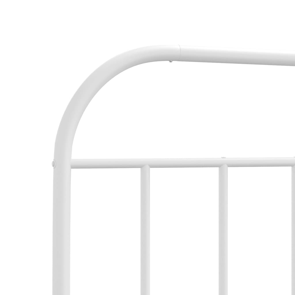 Ersatz-Kopfteil Metall Weiß 75 cm