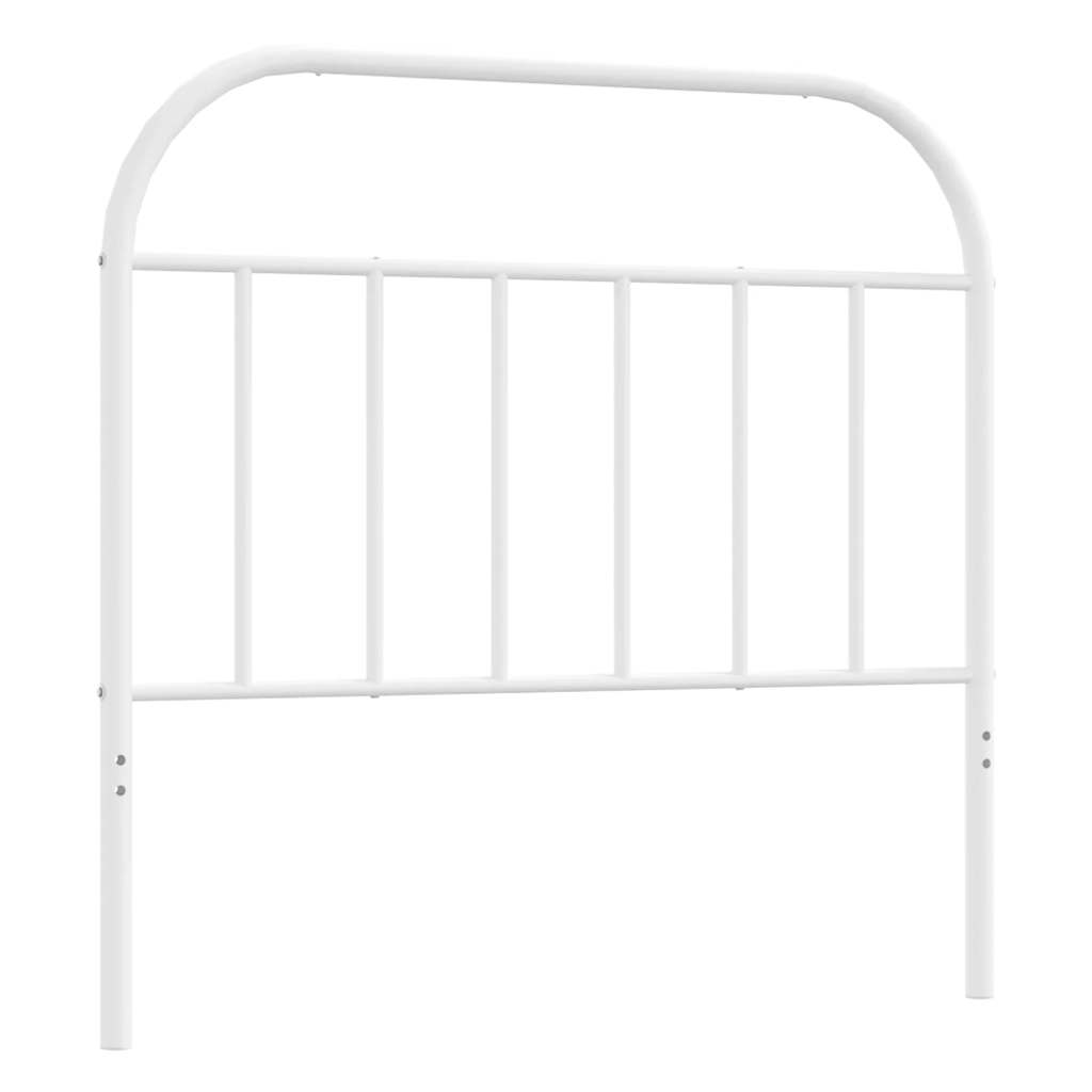 Ersatz-Kopfteil Metall Weiß 100 cm
