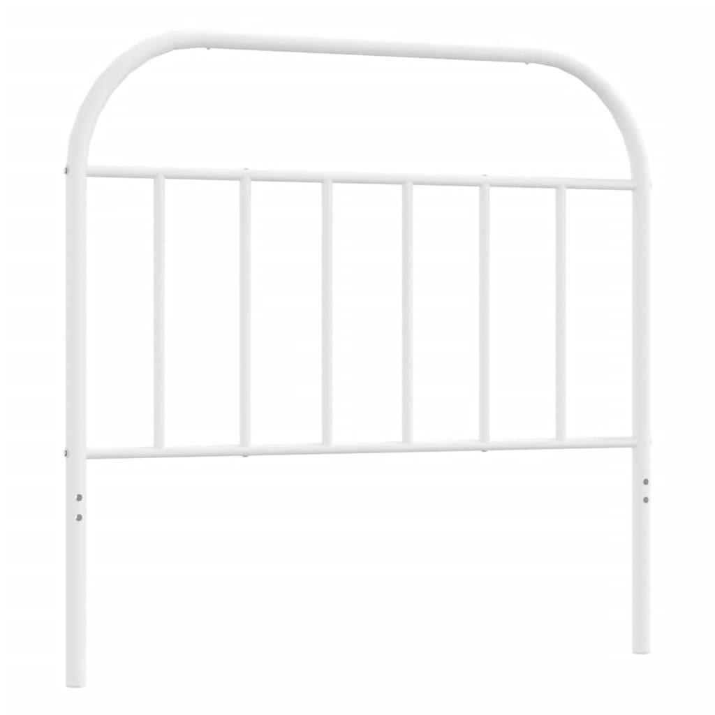 Ersatz-Kopfteil Metall Weiß 107 cm
