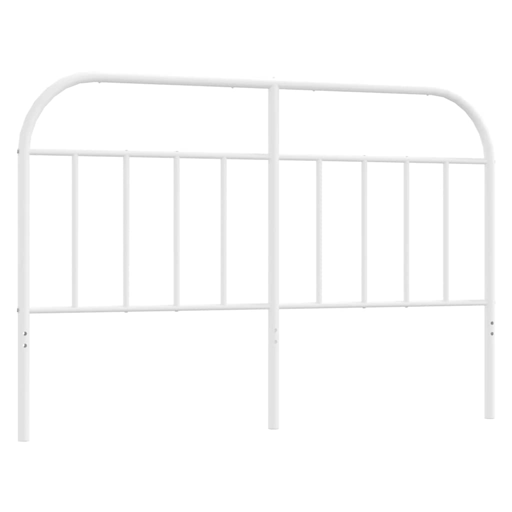 Ersatz-Kopfteil Metall Weiß 150 cm