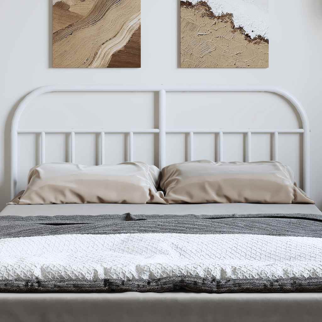Ersatz-Kopfteil Metall Weiß 150 cm