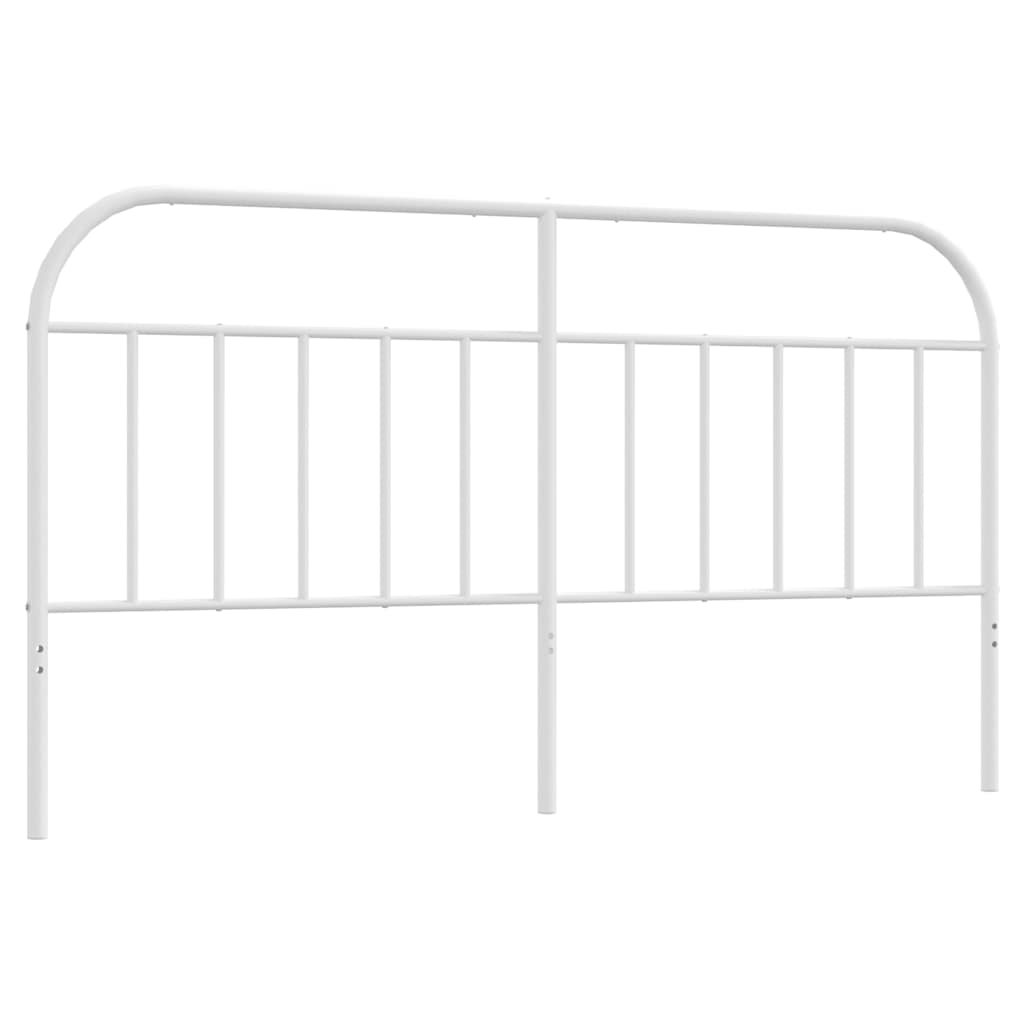 Ersatz-Kopfteil Metall Weiß 180 cm