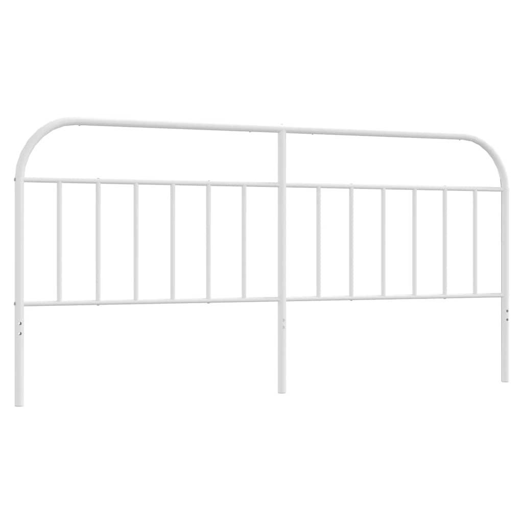 Ersatz-Kopfteil Metall Weiß 193 cm